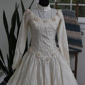 Vintage Beaded Wedding Gown